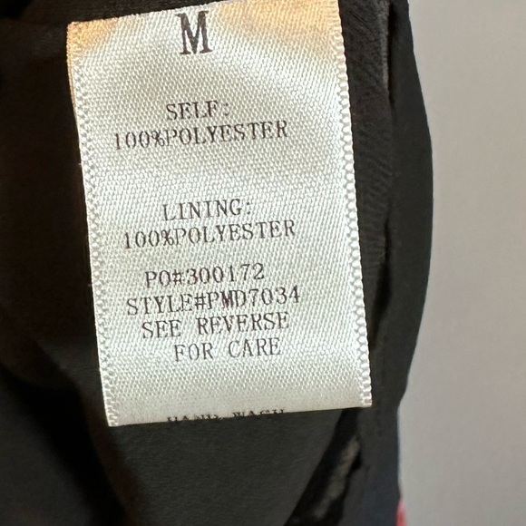 Promesa Floral Long Sleeve Dress medium zipper side - Picture 6 of 8